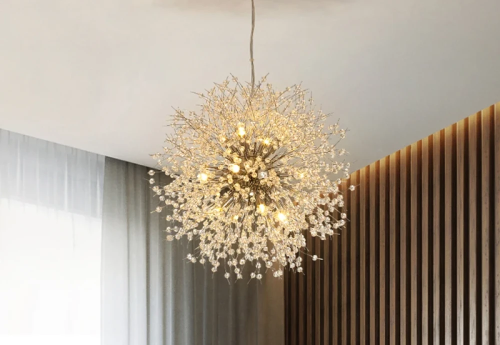 modern crystal flush mount chandelier